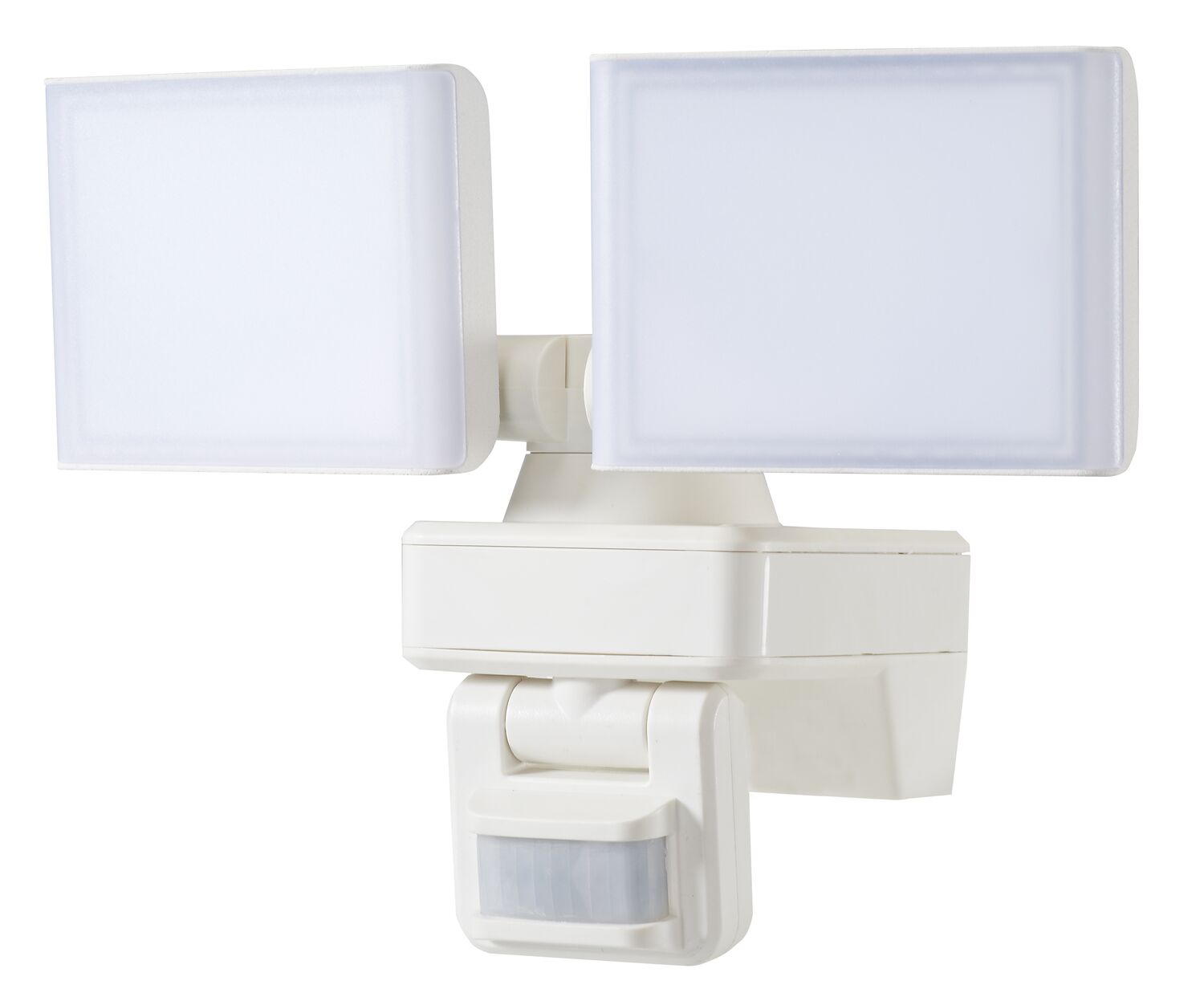 Double projecteur LED extérieur à détection Hestia 2x15W Blanc - INVENTIV