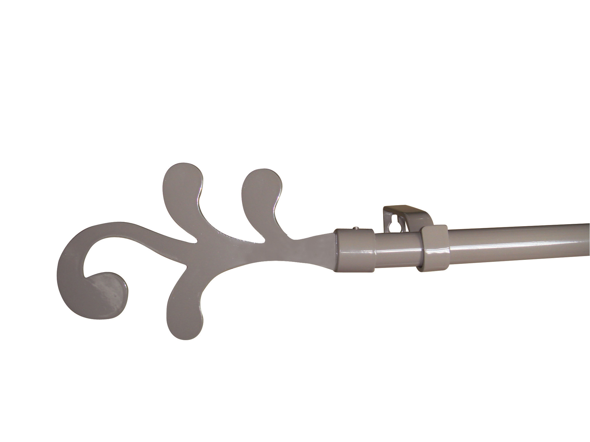 Kit barre à rideau extensible Libra 120/210cm taupe - INVENTIV