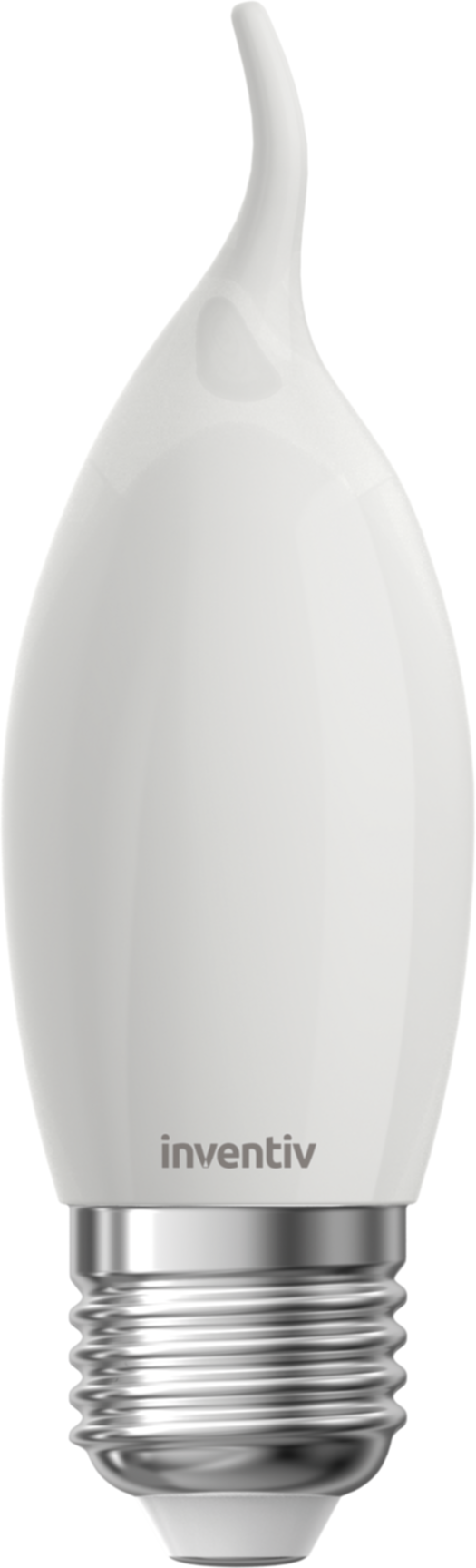 Ampoule Filament LED Flamme Coupe vent Opaque E27 470Lm 40W 2700K Blanc chaud - INVENTIV