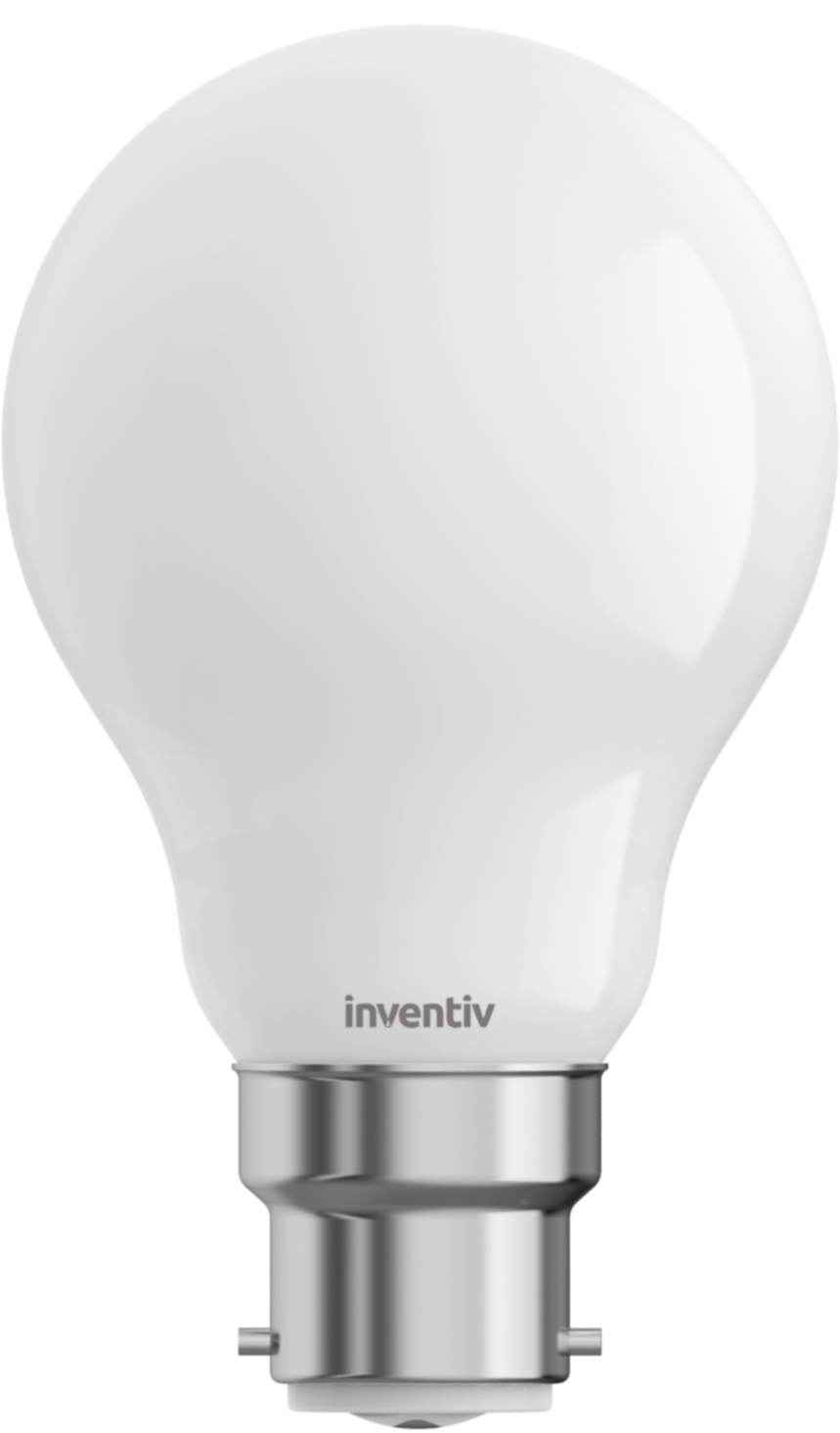 Ampoule Filament LED A60 Opaque culot B22 1055Lm 75W 2700K Blanc chaud - INVENTIV