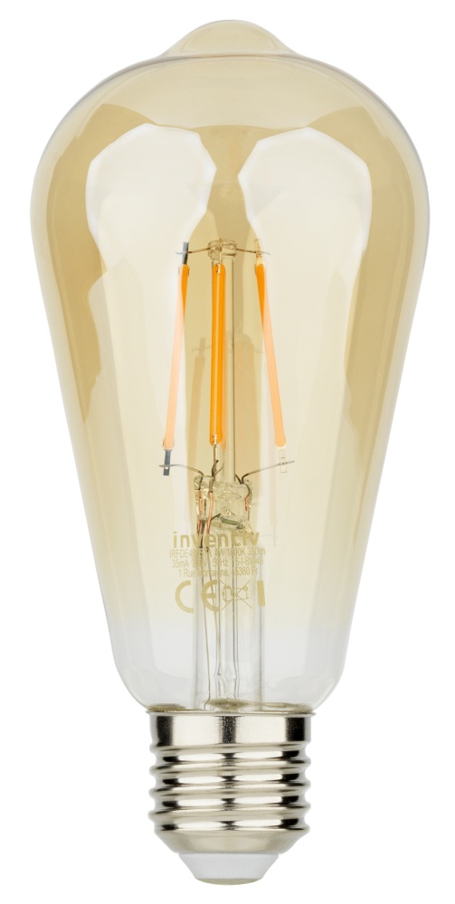 Ampoule Filament LED ST64 Edison E27 350Lm 32W 1800K Blanc chaud - INVENTIV