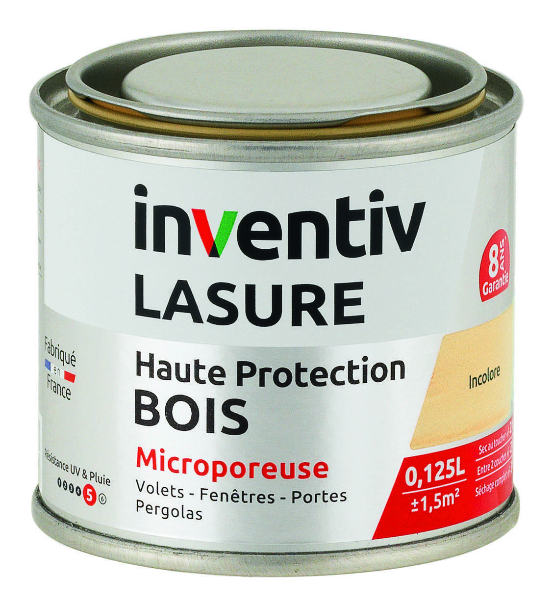 Lasure 8 ans incolore 0,125 L - INVENTIV