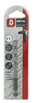 foret métal hss queue hegagonal d4mm - B POWER