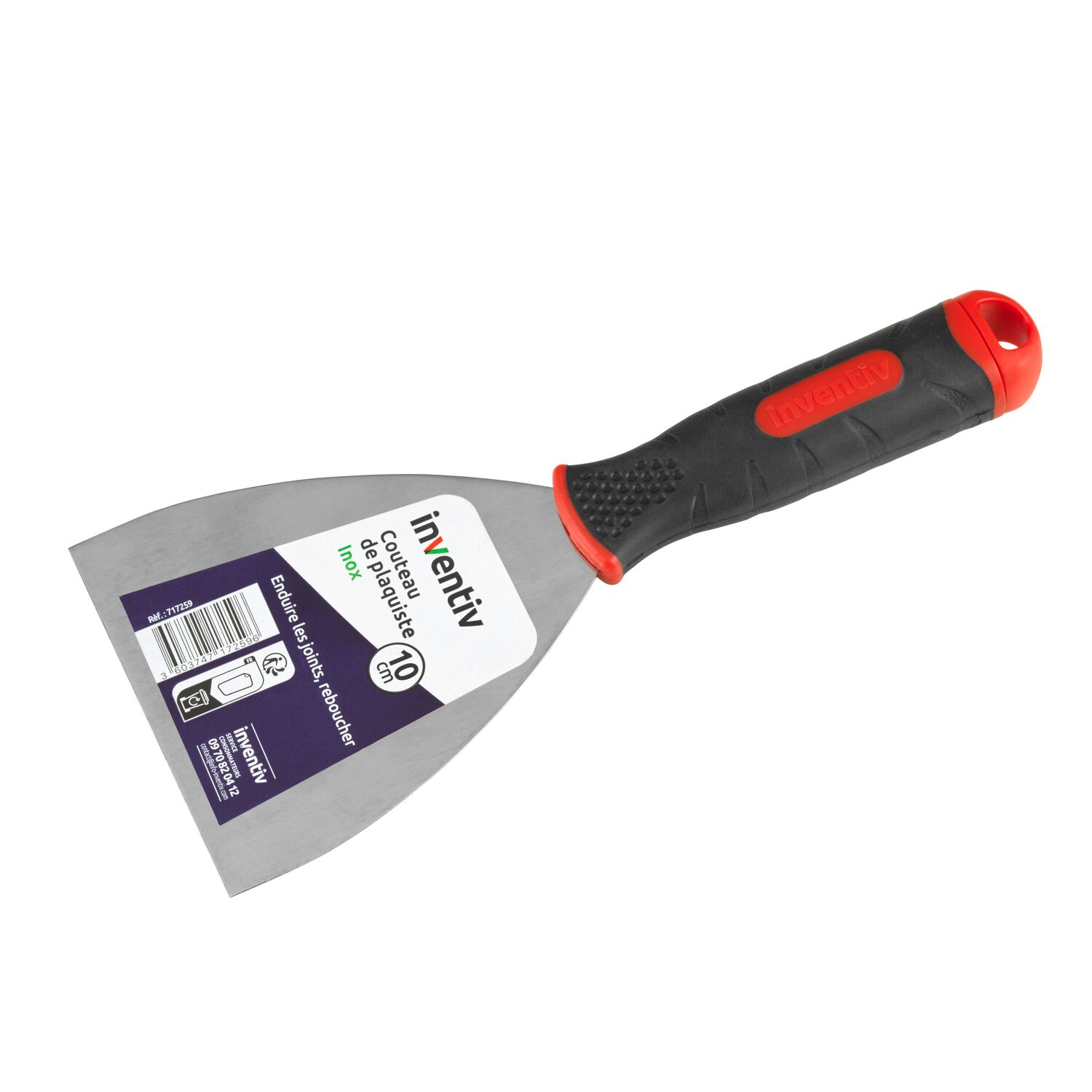 Couteau de Plaquiste Inox 10cm - INVENTIV