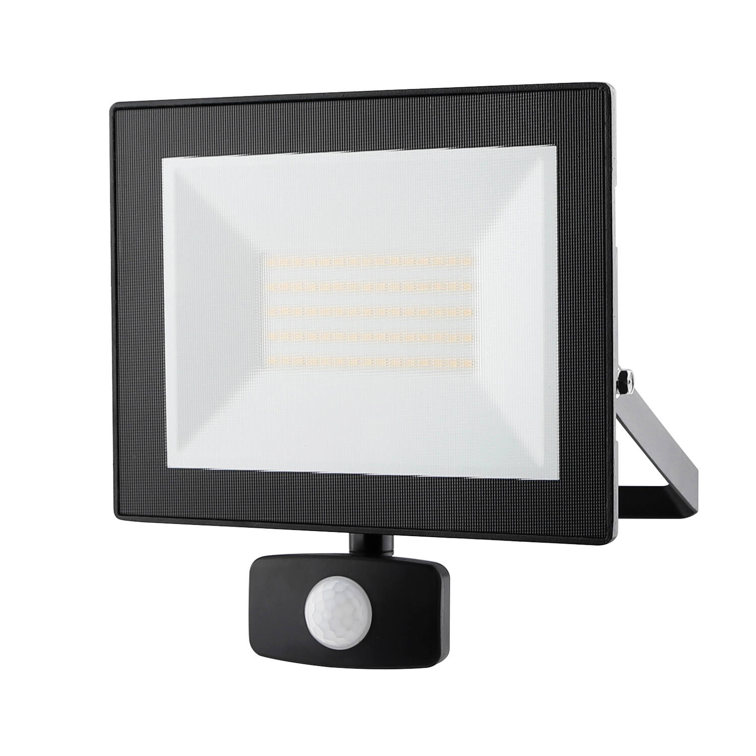 Projecteur LED extérieur à détection Héra 2 50W noir - INVENTIV