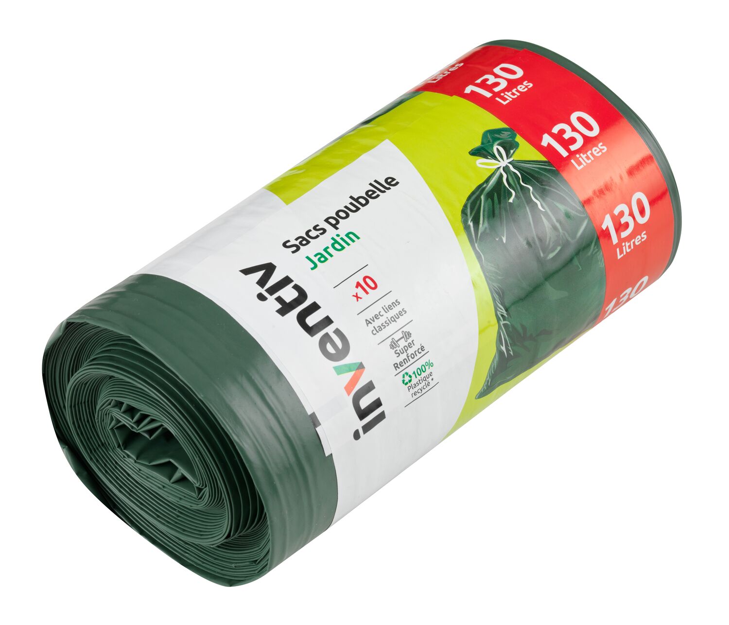 10 sacs poubelle jardin 130 L - INVENTIV