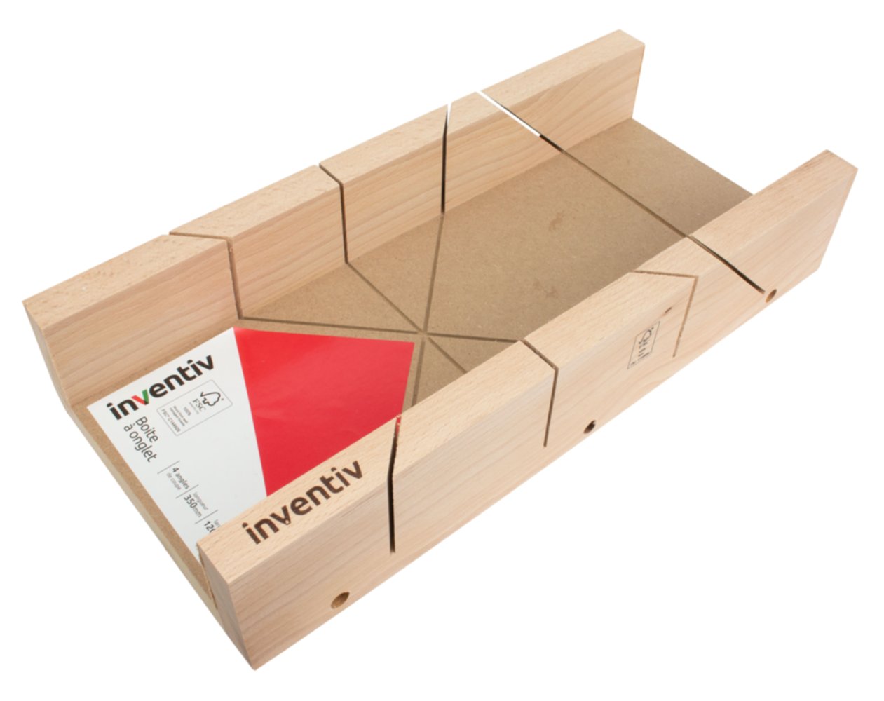 Boîte à coupe bois 35x12 x5cm - INVENTIV