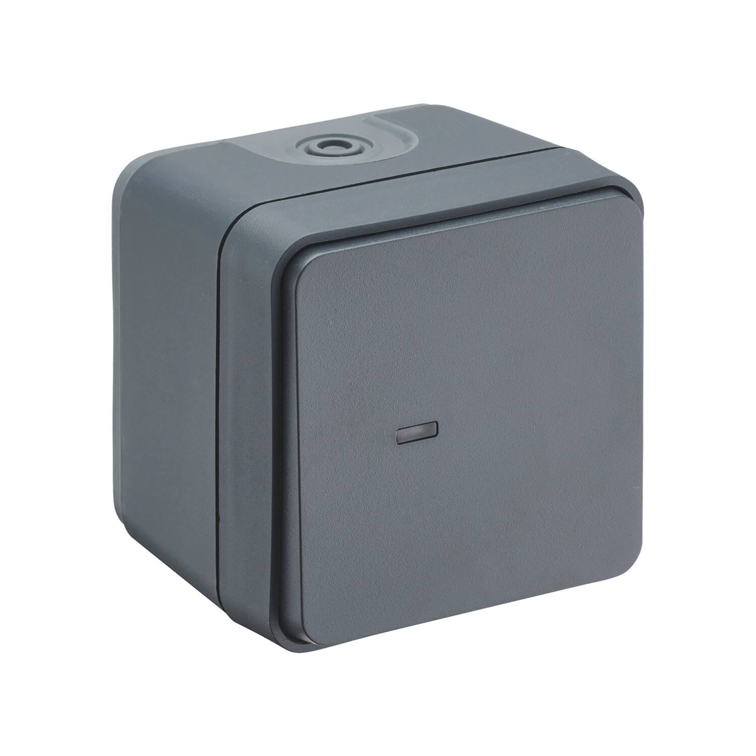 Va-et-vient étanche Terra lumineux IP55 anthracite - INVENTIV