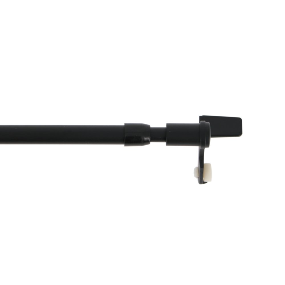 Barre à rideaux extensible Rivet Noir Mat Ø9mm 40-65cm - INVENTIV 