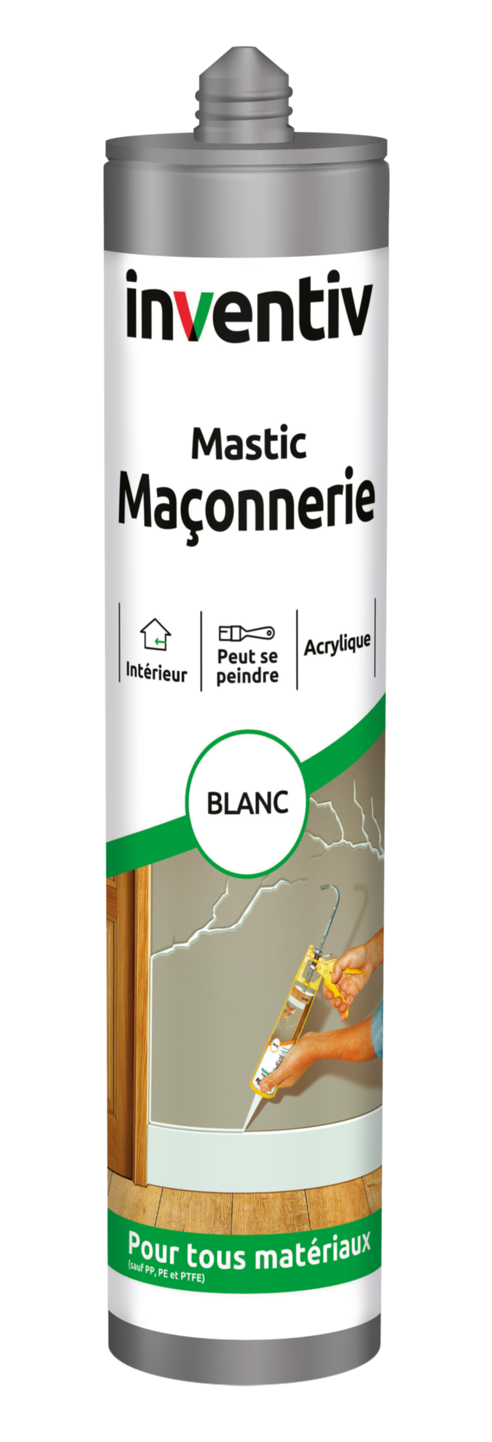 Mastic Maçonnerie Blanc 300ml - INVENTIV