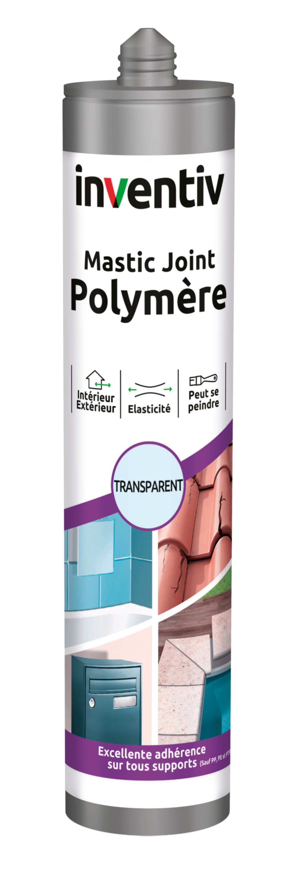 Mastic Joint Polymère Transparent 290ml - INVENTIV