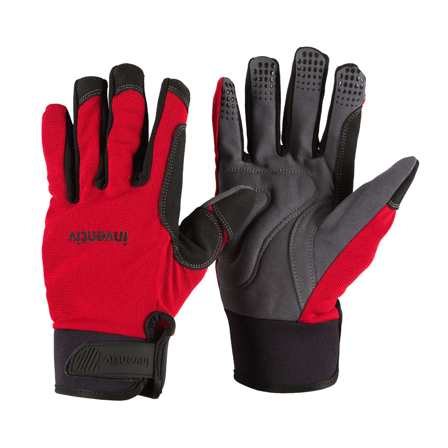 Gants de jardin Tous Travaux rouge T.7 - INVENTIV