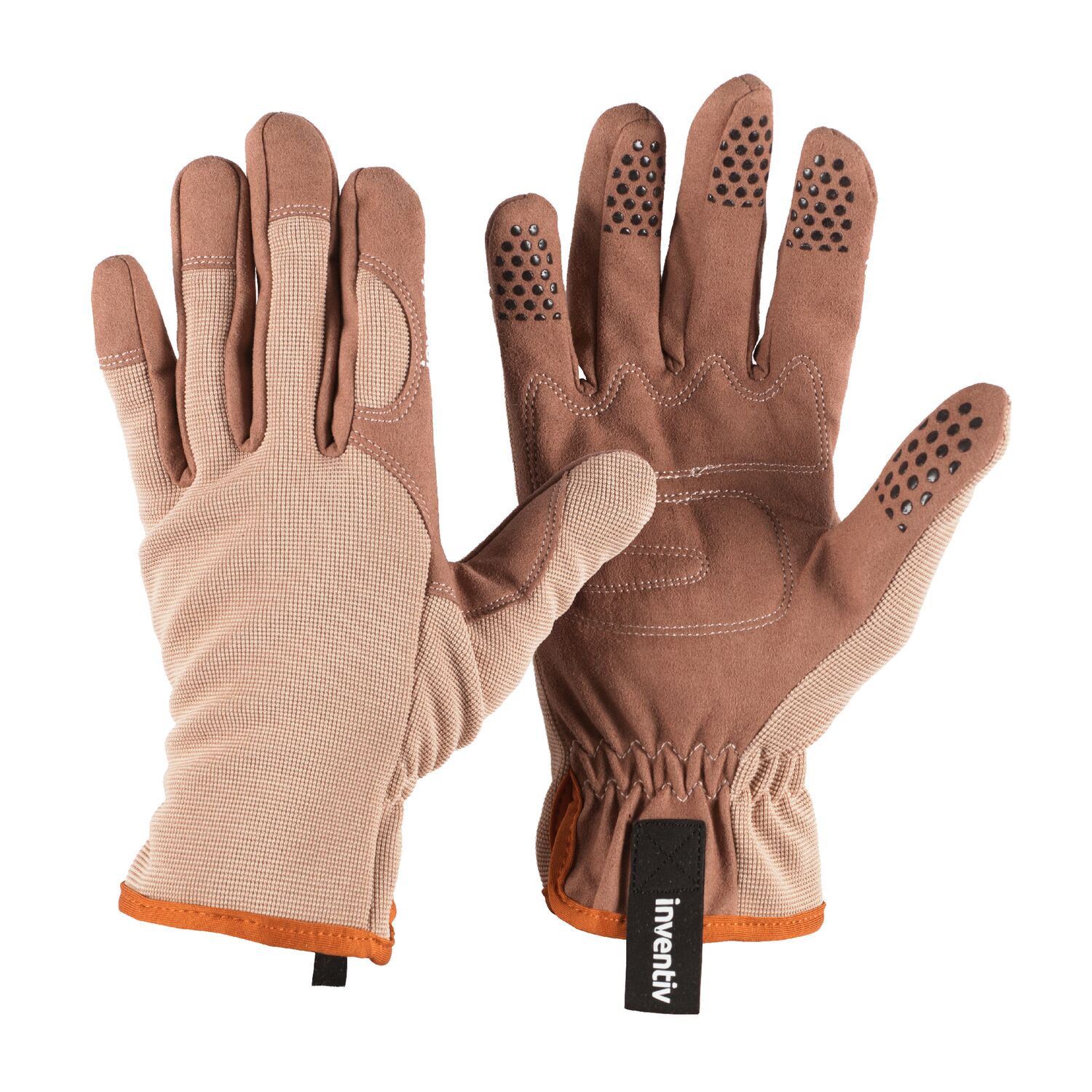 Gants de jardin Tous Travaux marron T.7 - INVENTIV