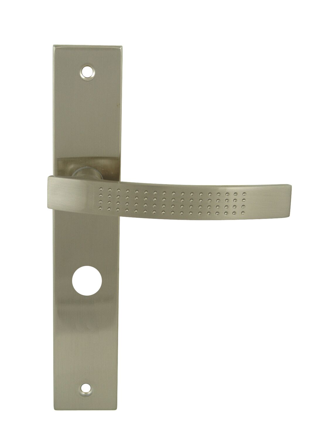 2 poignées de porte Mael entraxe 195 conda alu/acier nickel mat - INVENTIV