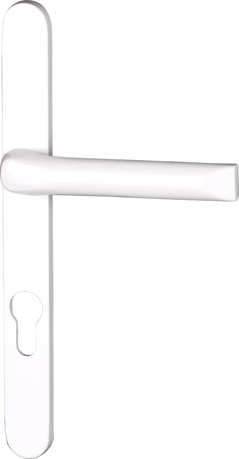 Poignée de porte-fenêtre Coline entraxe 195 blanc alu - INVENTIV