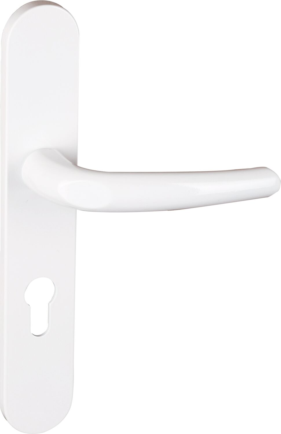 Poignée de porte extérieure Coline entraxe 195 blanc alu - INVENTIV