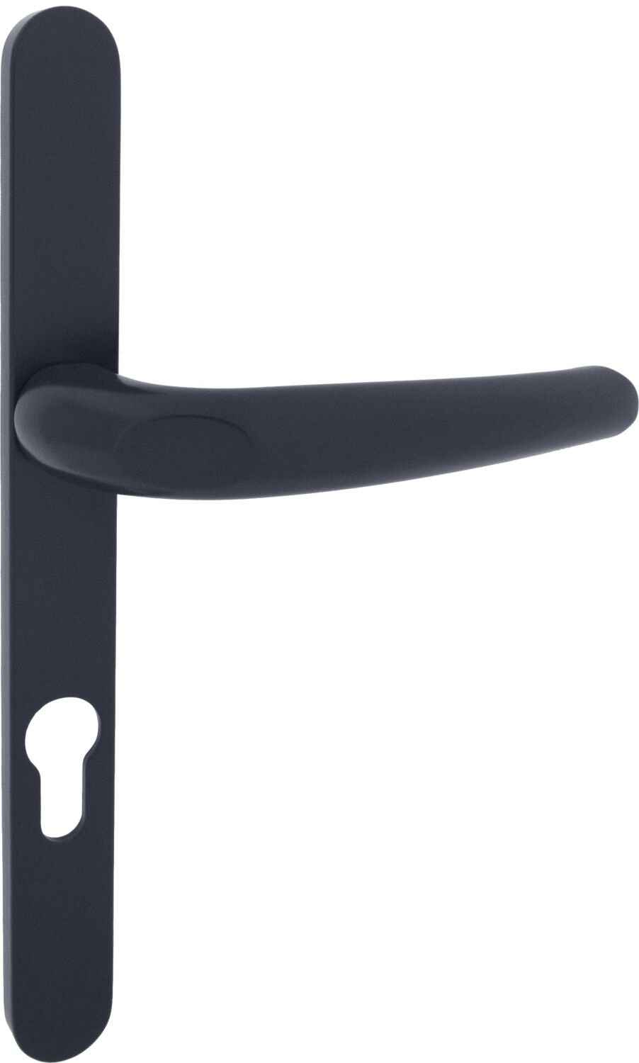 Poignée de porte extérieure étroite Malo entraxe 195 gris alu - INVENTIV