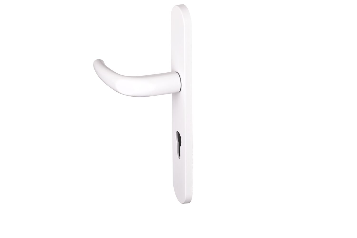 Poignée de porte extérieure large Coline entraxe 195 blanc  - INVENTIV