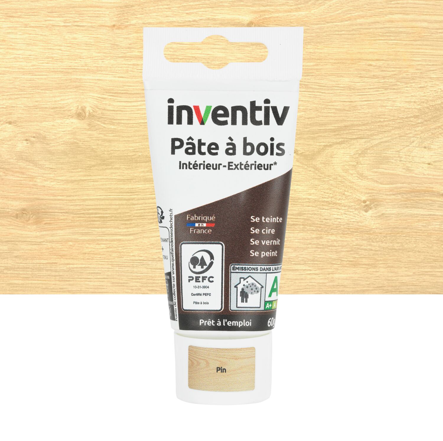 Pâte à bois pin 60gr - INVENTIV