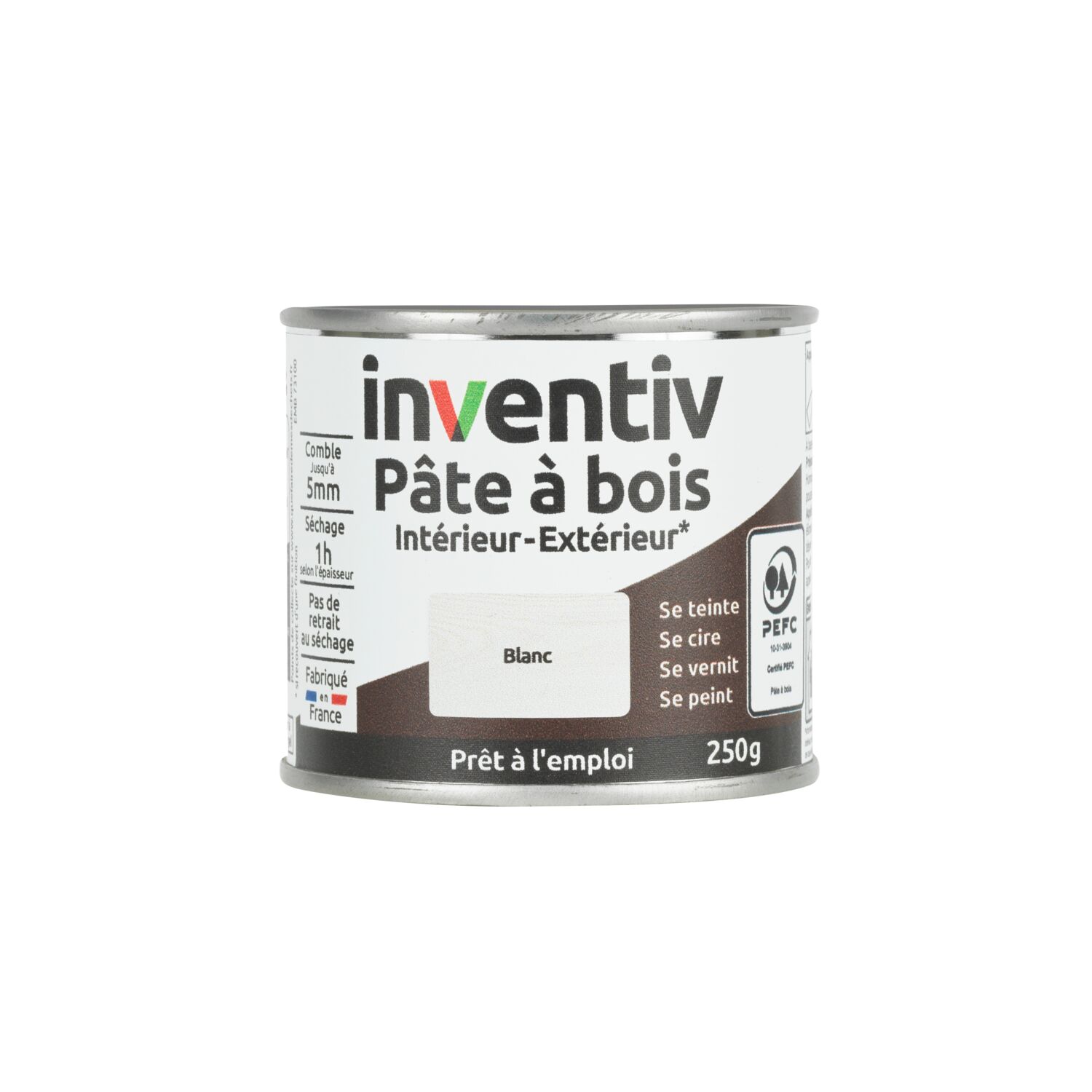 Pâte à bois blanc 250gr - INVENTIV