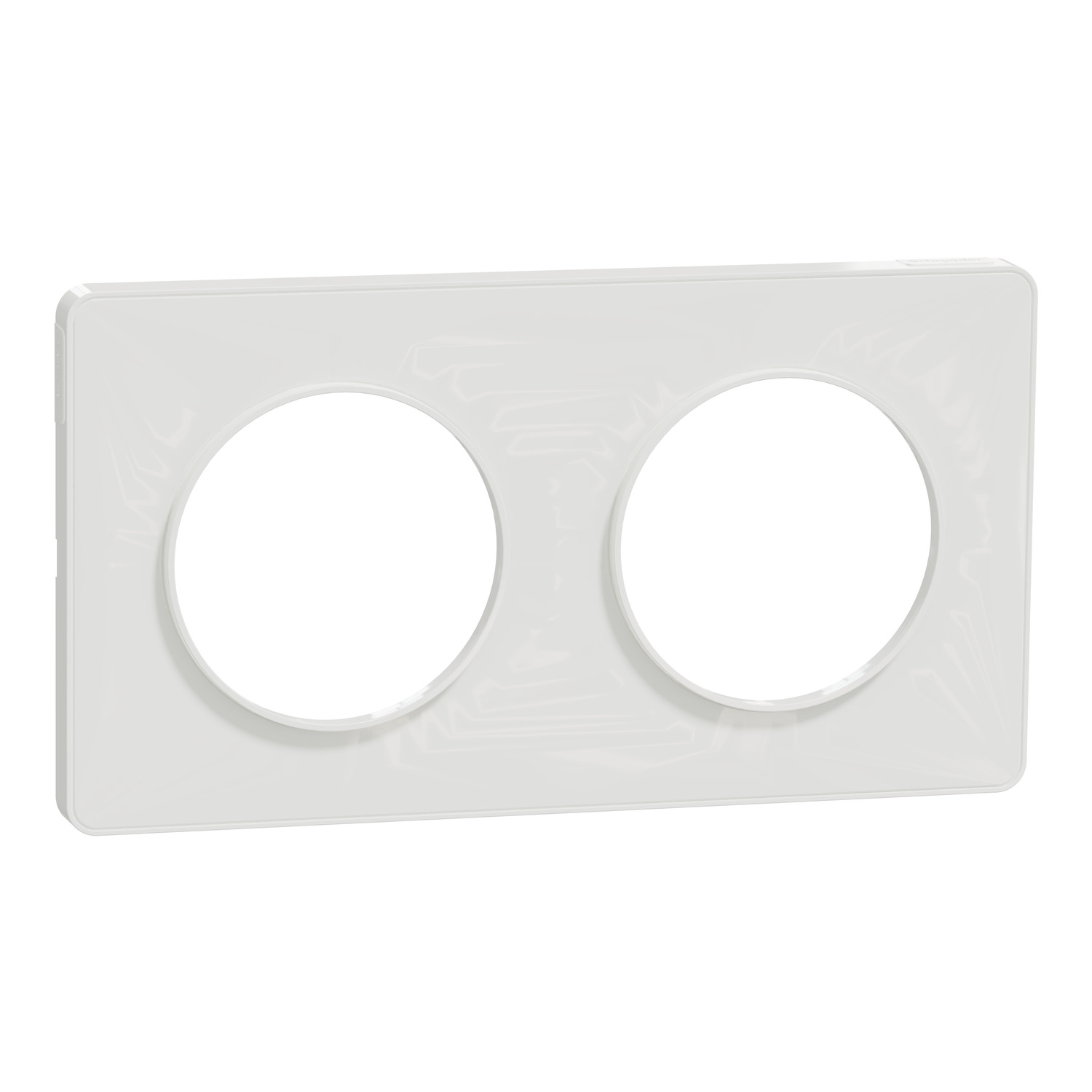 Plaque double Odace Touch blanc - SCHNEIDER ELECTRIC