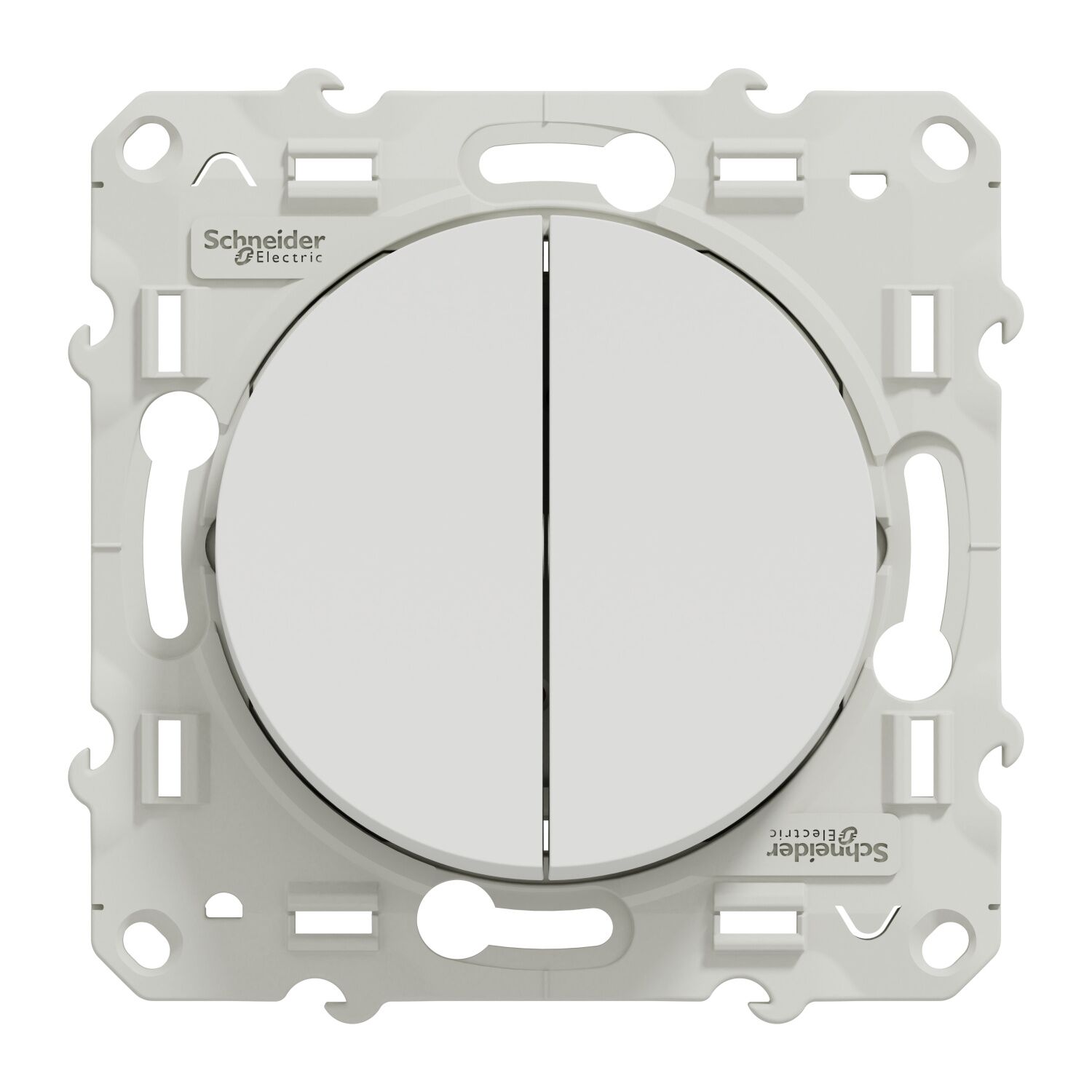 Interrupteur Néon Double Pôle 45A Chromé Brossé CP1716 - One Electrical