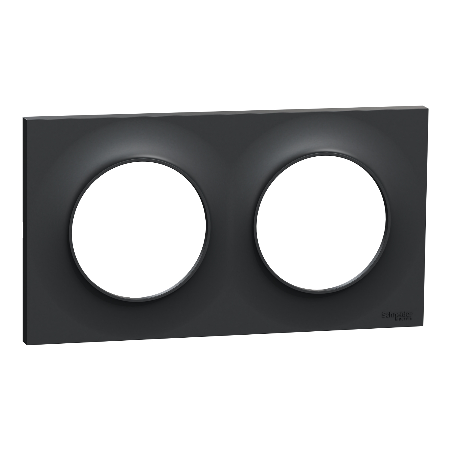 Plaque double Odace Styl anthracite - SCHNEIDER ELECTRIC