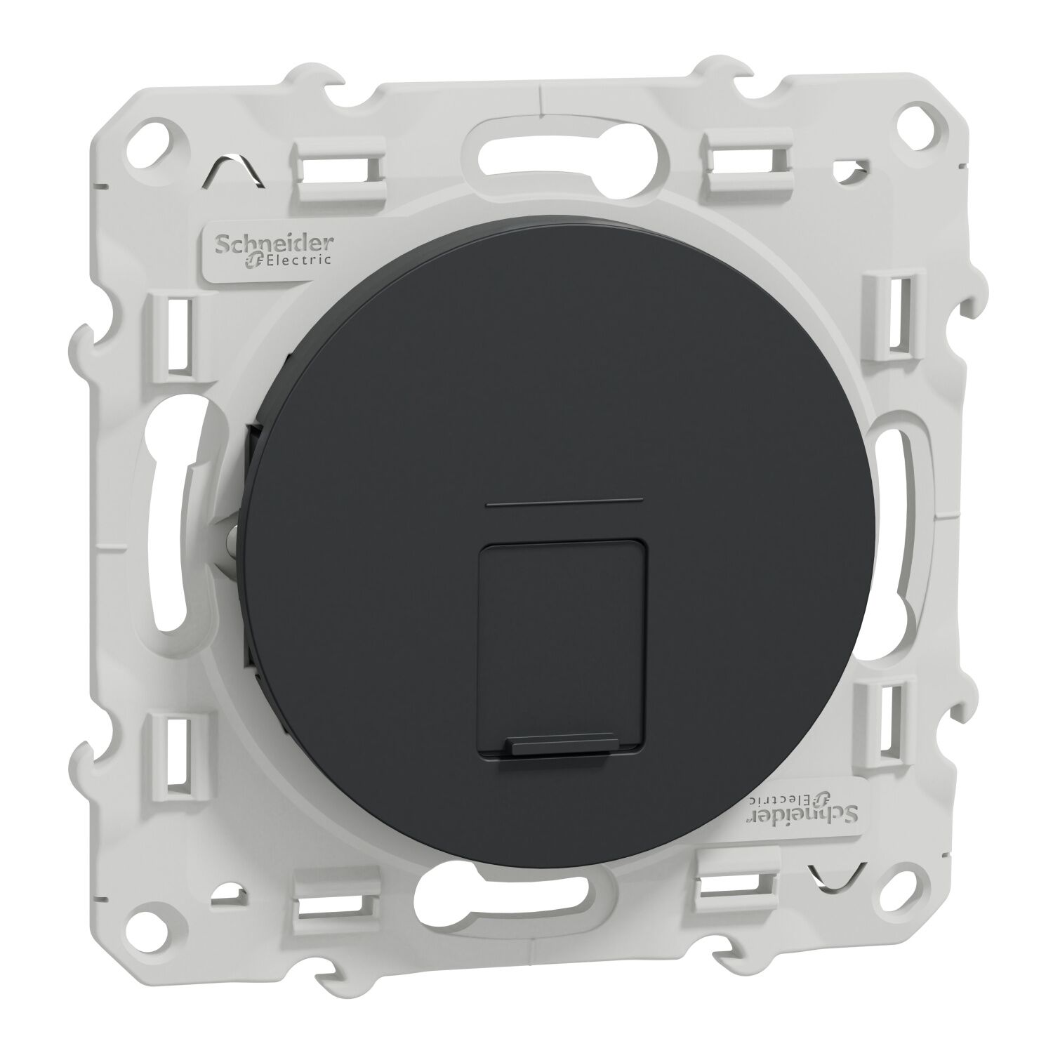 Prise rj45 à assembler Odace gris anthracite - SCHNEIDER ELECTRIC