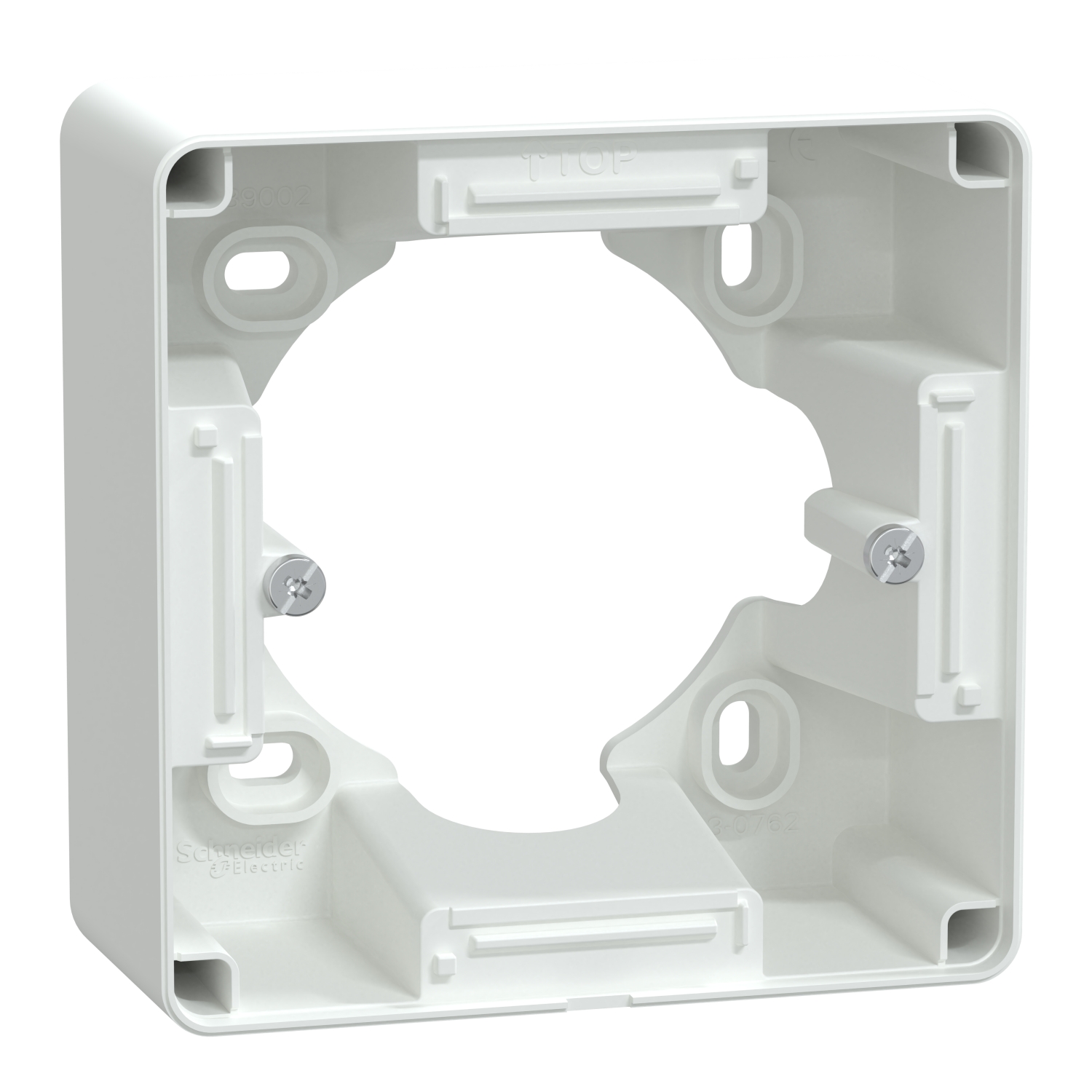 Boîte support pour montage saillie 36mm Ovalis blanc - SCHNEIDER ELECTRIC