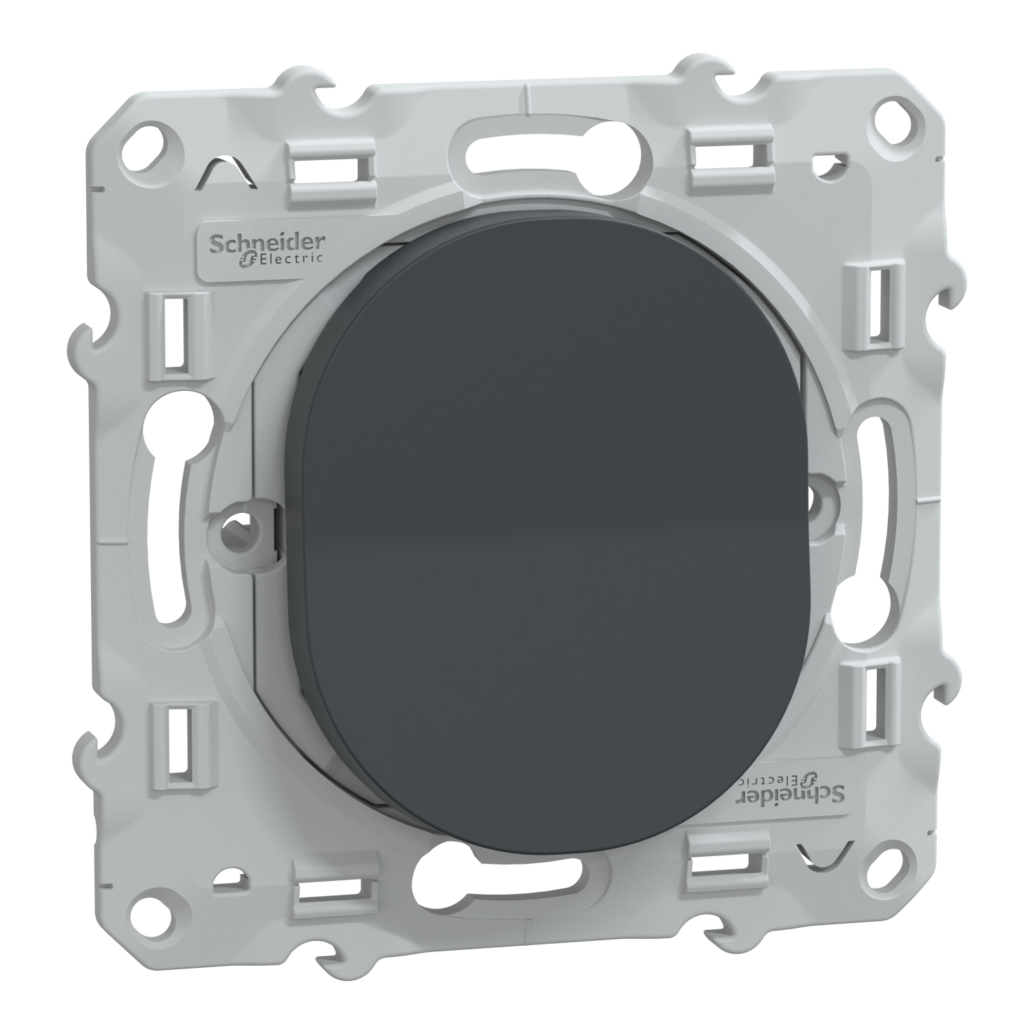 Poussoir à assembler Ovalis anthracite - SCHNEIDER ELECTRIC