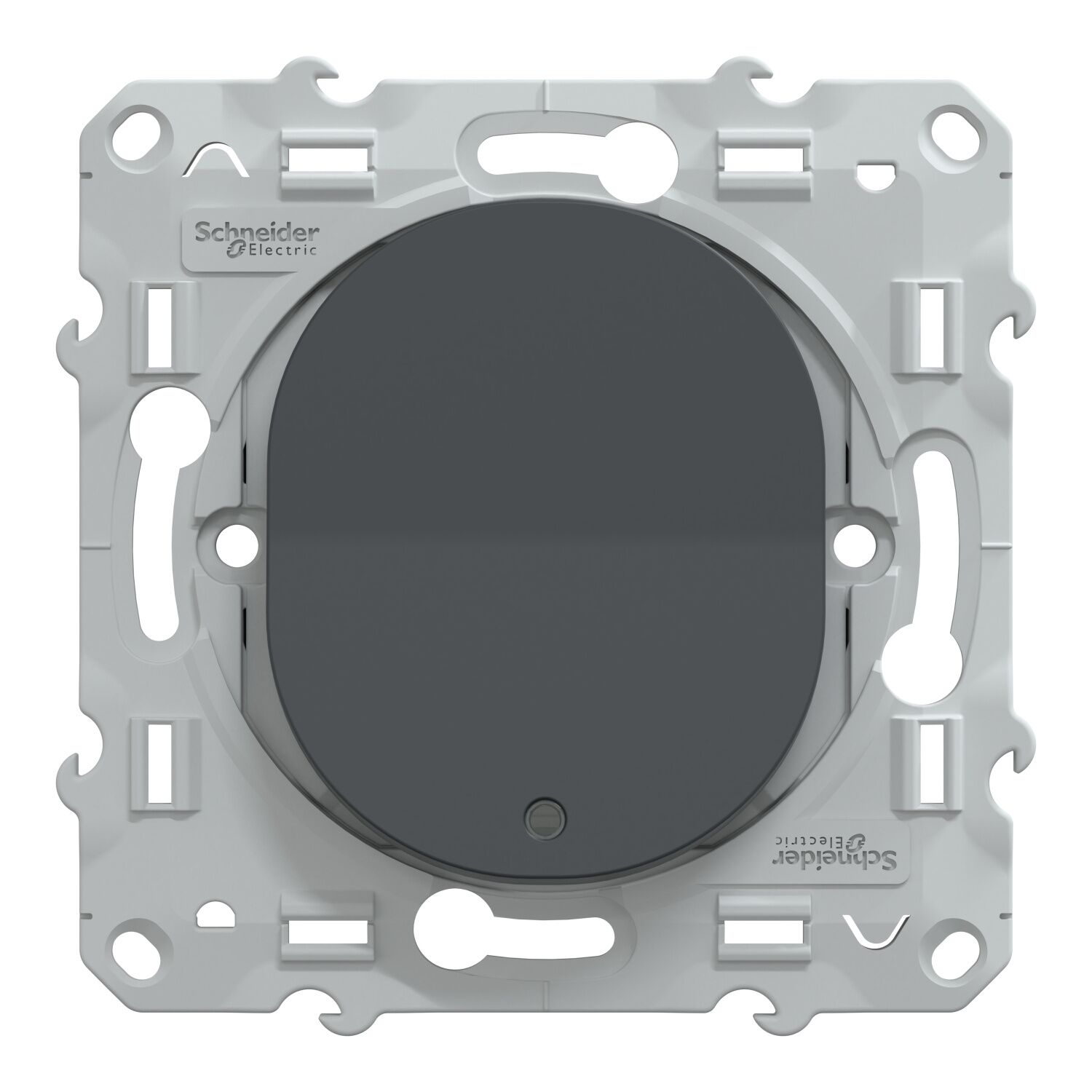 Interrupteur lumineux à assembler Ovalis anthracite - SCHNEIDER ELECTRIC