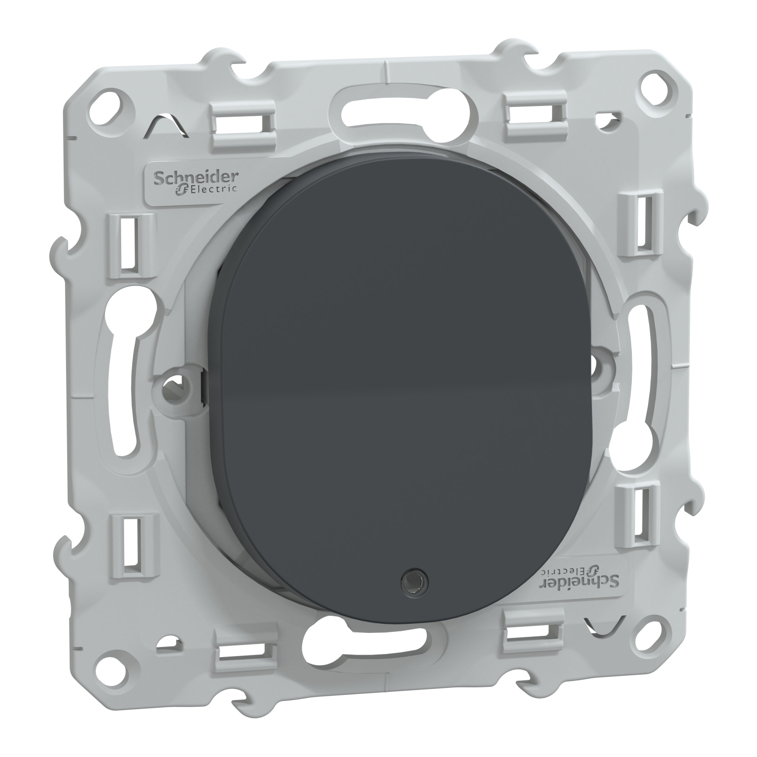 Interrupteur lumineux à assembler Ovalis anthracite - SCHNEIDER ELECTRIC