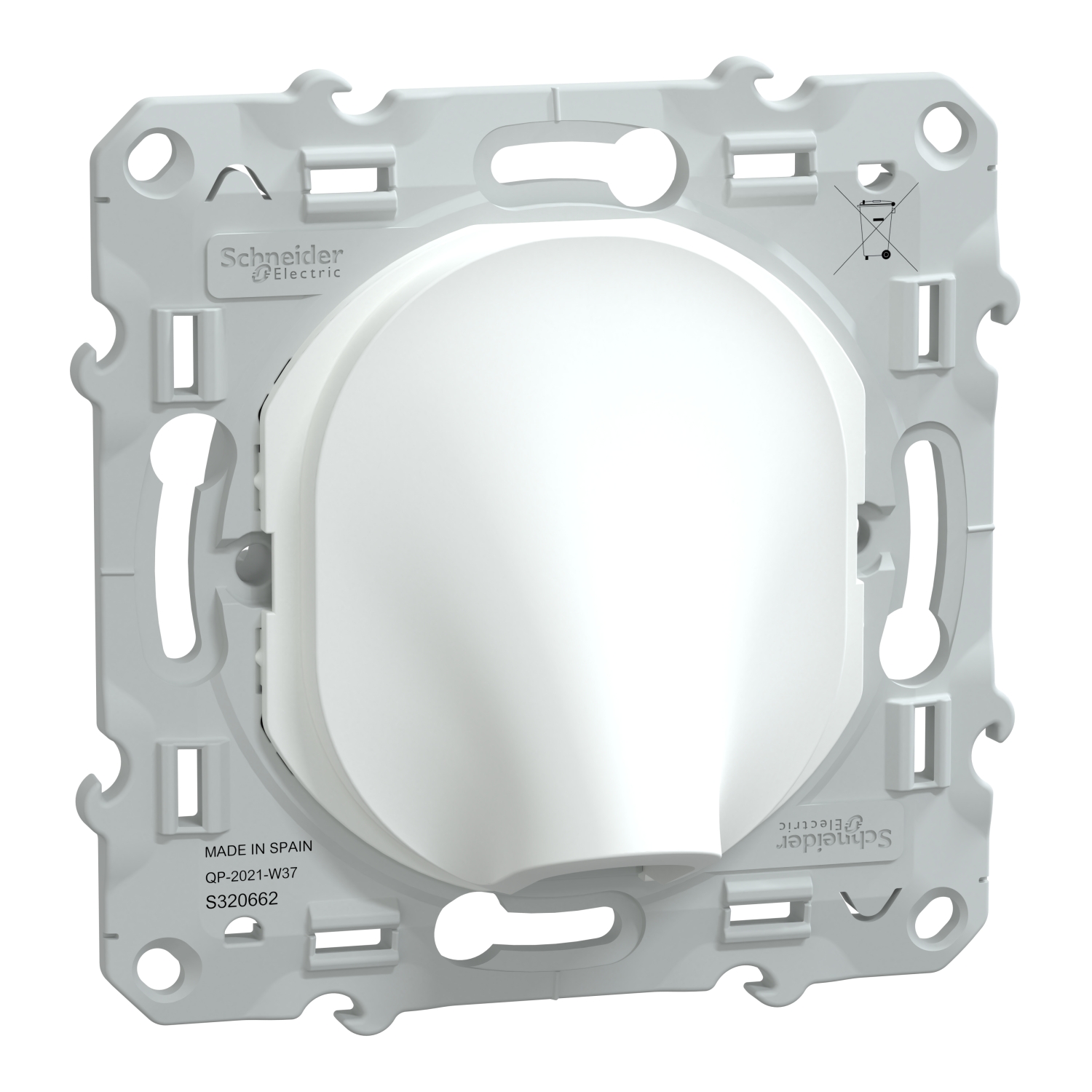 Sortie de câble à assembler Ovalis blanc - SCHNEIDER ELECTRIC