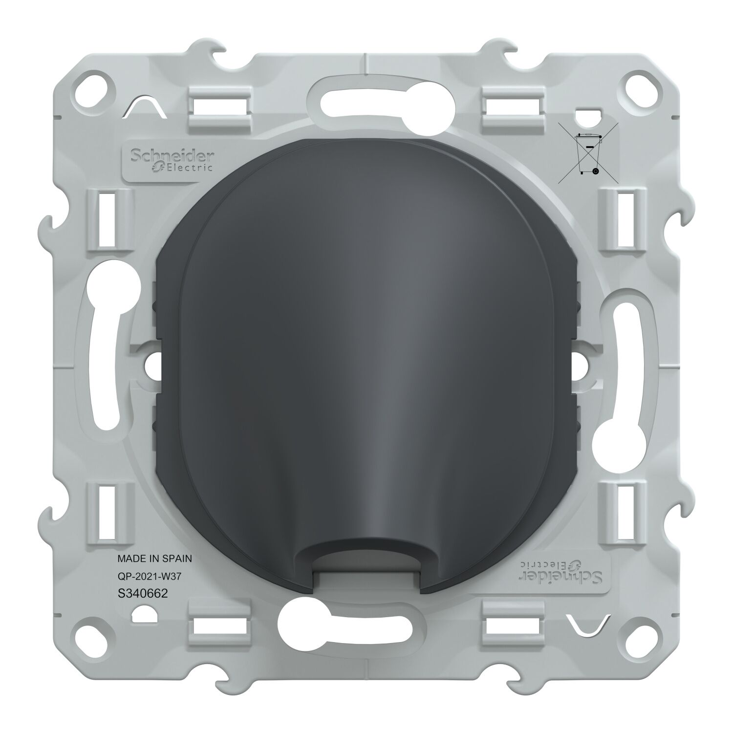Sortie de câble à assembler Ovalis anthracite - SCHNEIDER ELECTRIC