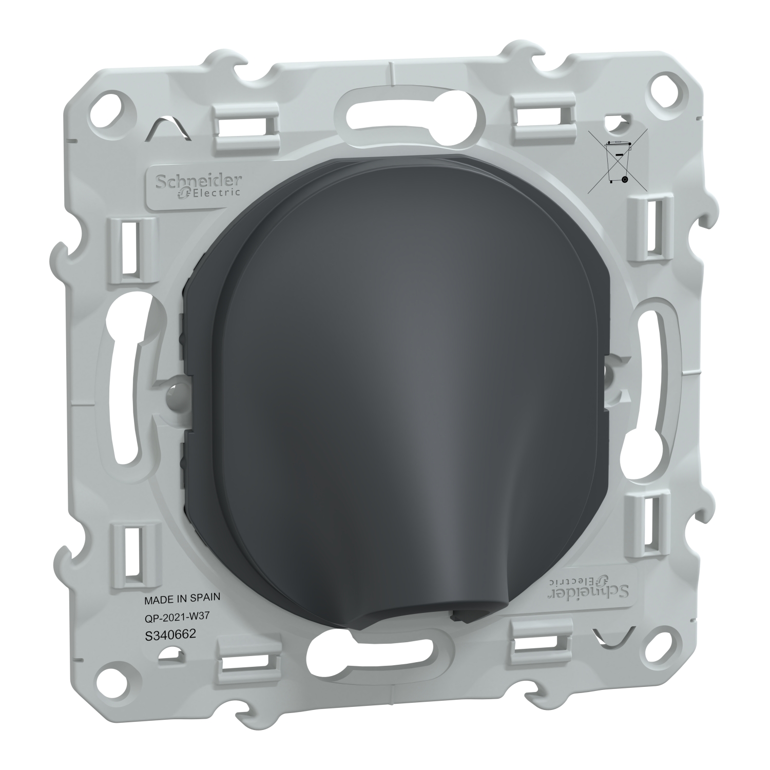 Sortie de câble à assembler Ovalis anthracite - SCHNEIDER ELECTRIC