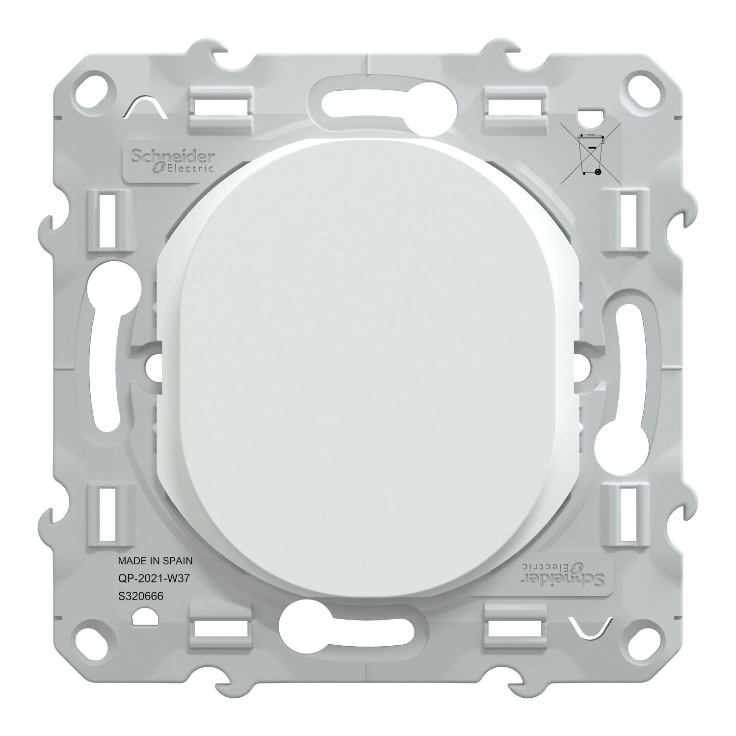 Obturateur à assembler Ovalis blanc - SCHNEIDER ELECTRIC