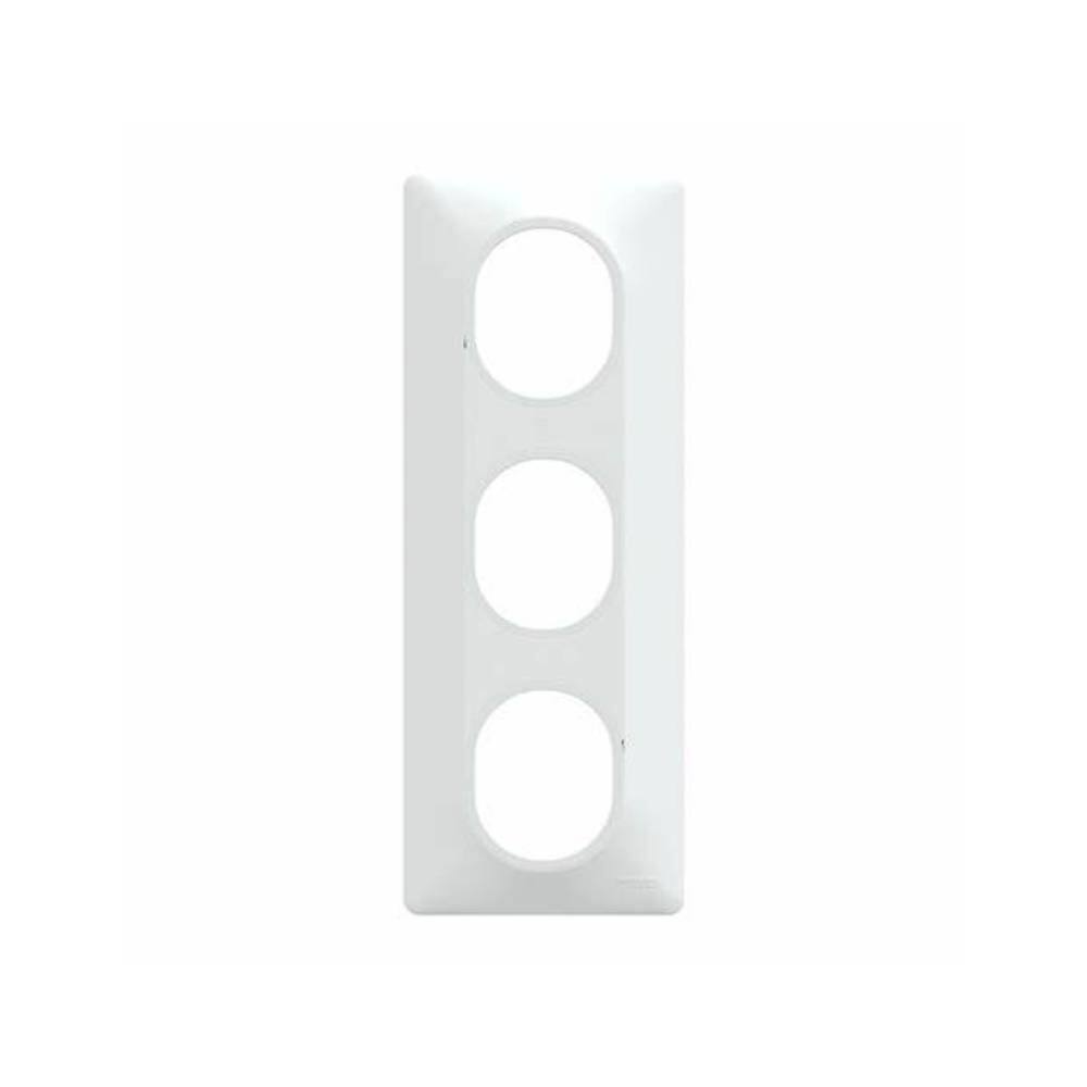 Plaque triple verticale Ovalis blanc - SCHNEIDER ELECTRIC