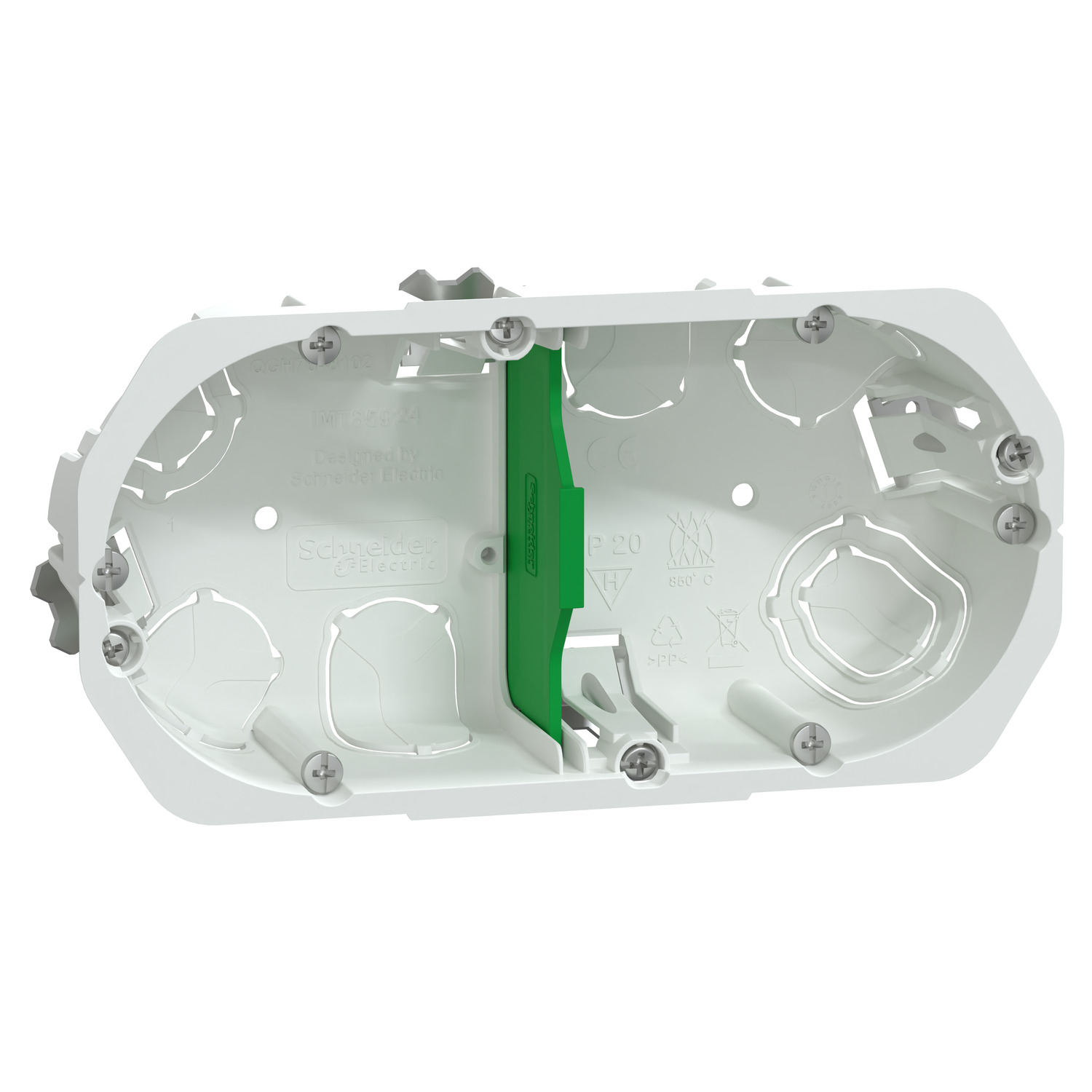 Boîte d'encastrement 2 postes D67xP40mm Multifix - SCHNEIDER ELECTRIC