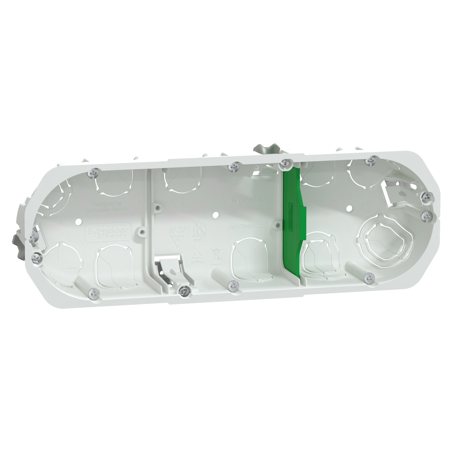 Boîte d'encastrement 3 postes D67xP40mm Multifix - SCHNEIDER ELECTRIC