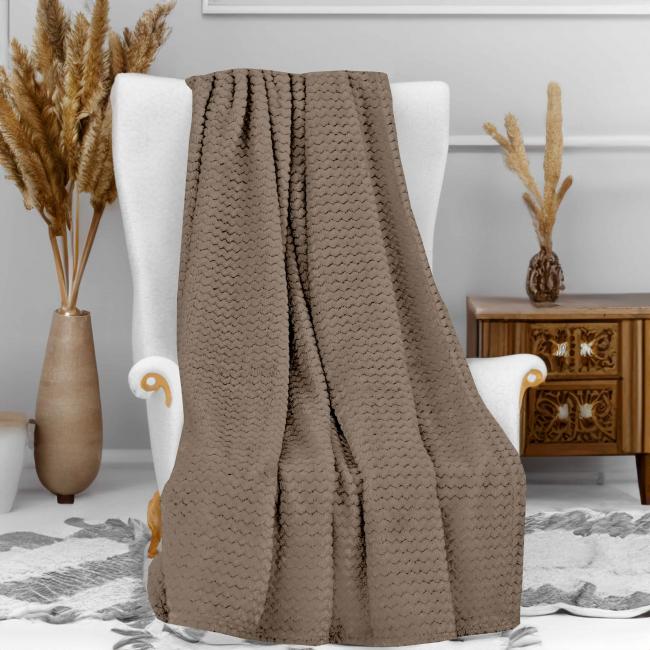 Plaid Cocooning taupe