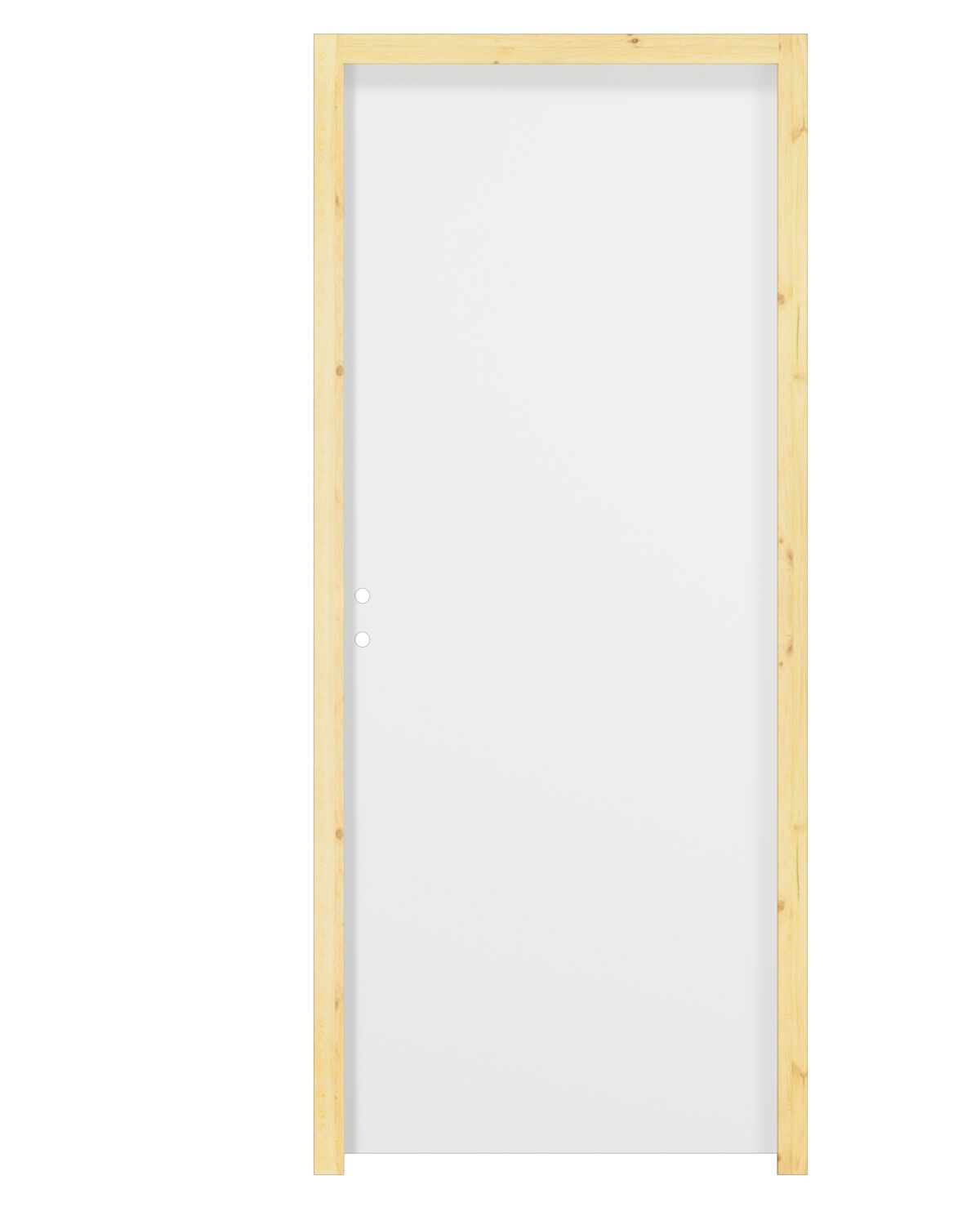 Bloc porte intérieur isothermique blanc poussant droite 2040x730mm huisserie HDF 66x56mm - BALLAY