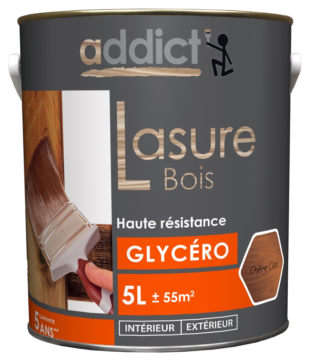 Lasure bois orange 5 l chêne clair