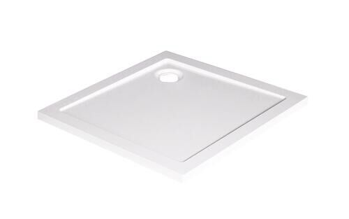 Receveur de douche à poser Bull 80x80x4cm Résine SMC Blanc