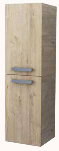 Colonne salle de Bain à suspendre Smart 2 Portes 35cm Finitions Bois