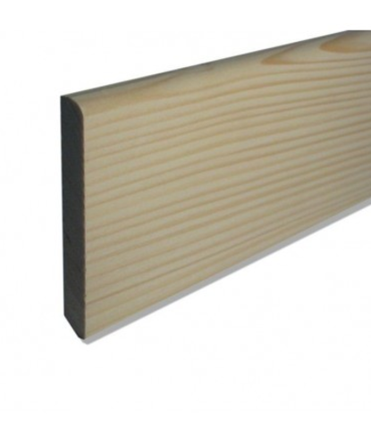 Plinthe Sapin du Nord à fixer 205x9,5x0,9cm