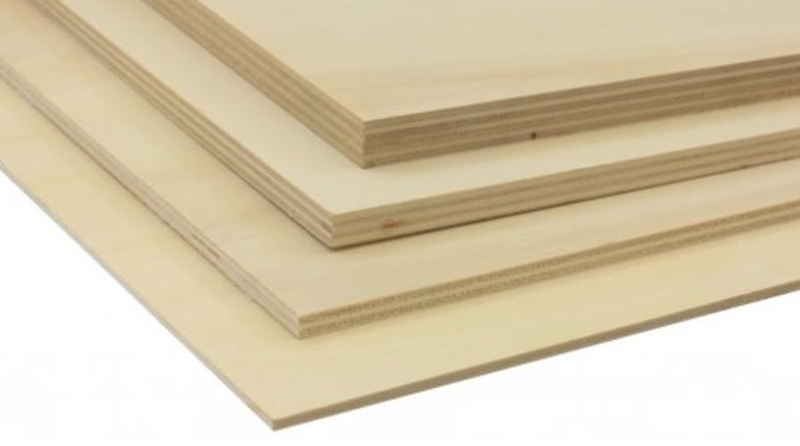 Panneau de bois contreplaqué prédécoupé peuplier 120x40x1cm
