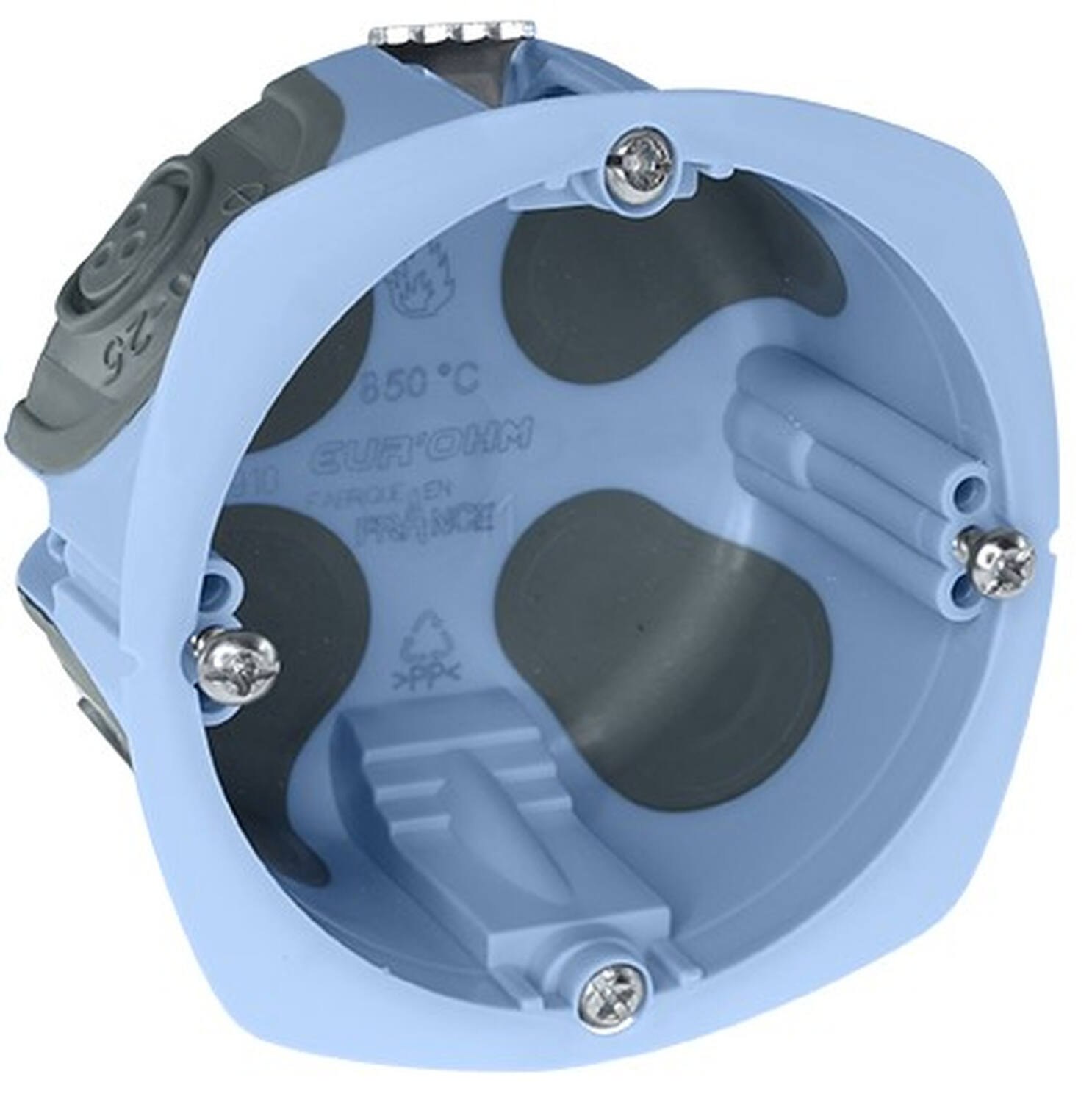 Boîte d'encastrement pour cloison creuse Airmetic  Ø67xp.50mm