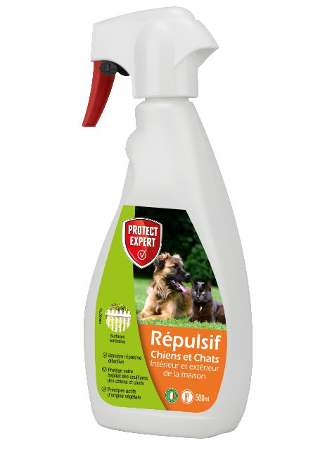Répulsif Chiens/Chats liquide prêt à l'emploi 500ml - PROTECT EXPERT 