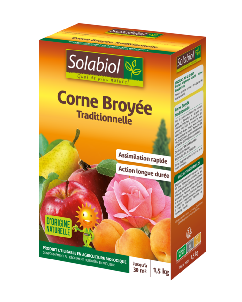 Corne broyée traditionnelle 1,5kg - SOLABIOL