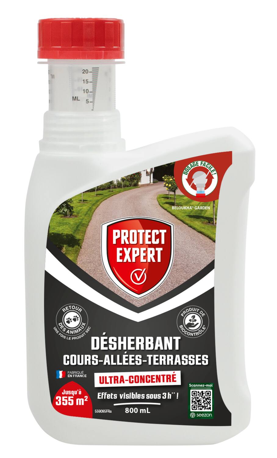 Désherbant allées ultra concentré 800ml - PROTECT EXPERT